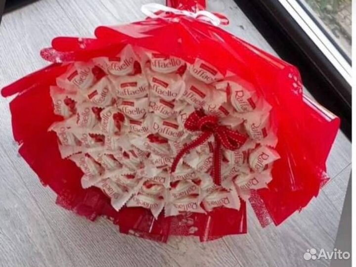 Съедобные букеты из конфет Рафаэлло