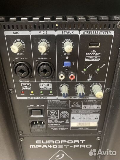 Система behringer europort MPA40BT-PRO