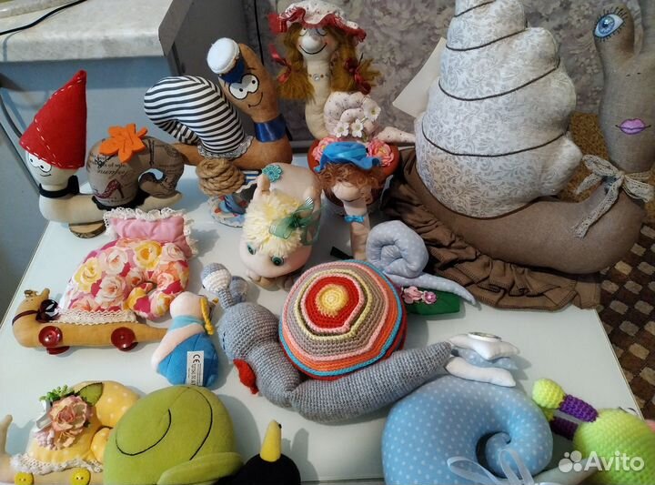 Мягкие игрушки улитки коллекция