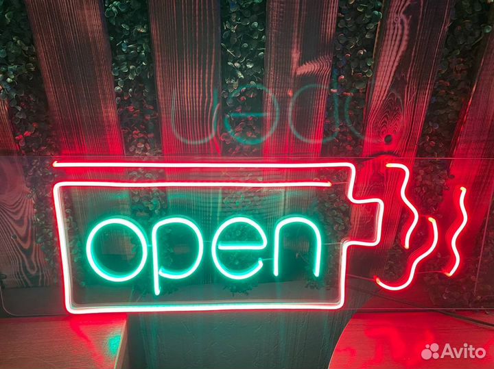 Неоновая вывеска. Дизайн бесплатно