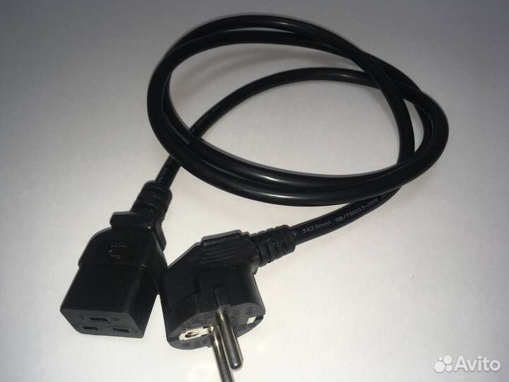 Кабель питания C19 3х2,5, длина -1,5 метра