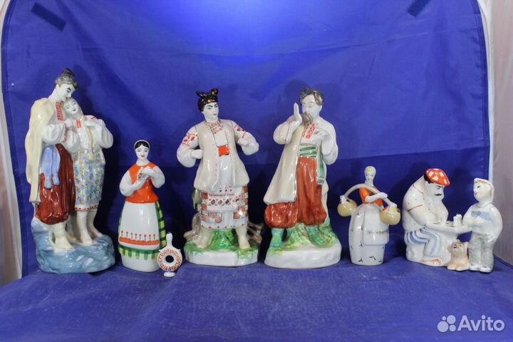 Коллекция фарфоровых статуэток Украина девушка