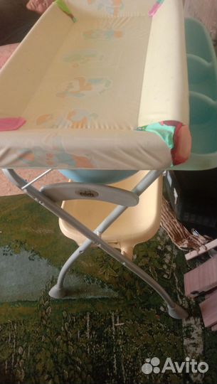 Ванночка с пеленальным столиком и подставкой Итали