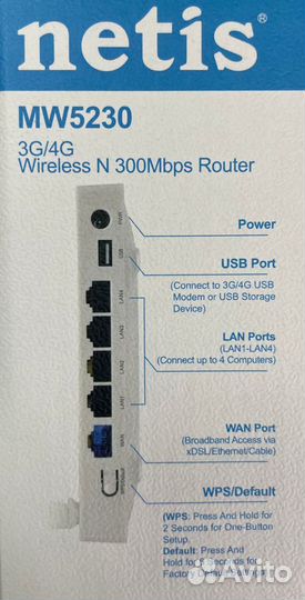WiFi роутер Netis MW 5230 / интернет на дачу