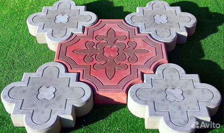 Тротуарная плитка Гжелка