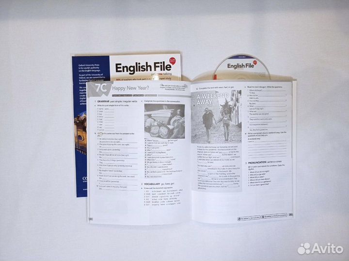 English File elementary /комплект (SB,WB,CD) новые