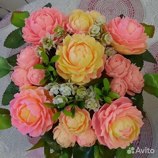 Мыло ручной работы цветы