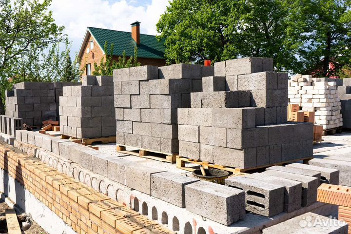 Шлакоблок 200х200х400