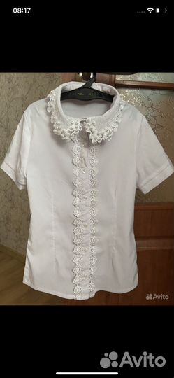 Школьная блузка 140, 2 шт