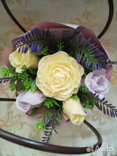 Сумочка с цветами из мыла (ручная работа