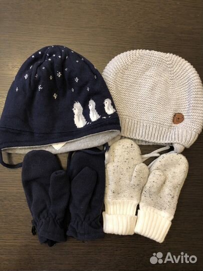 Шапка и варежки 86-92 hm, maximo