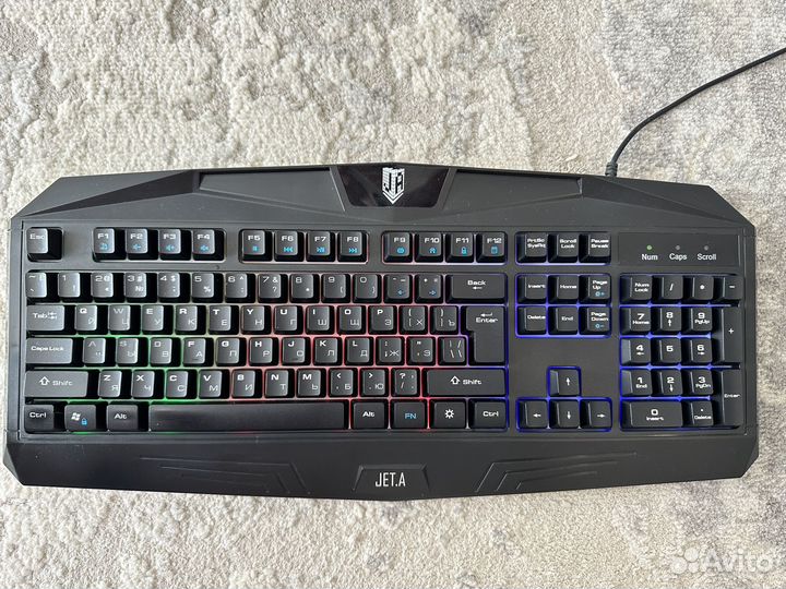 Игровая клавиатура с подсветкой jet.a