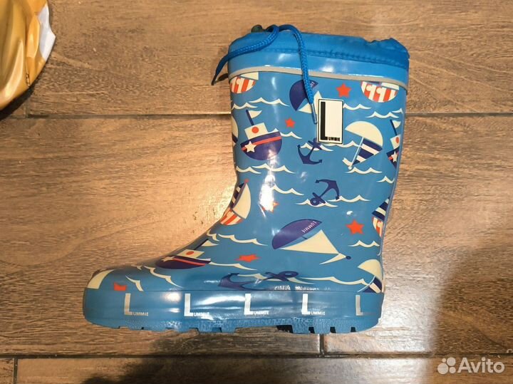 Детские резиновые сапоги утепленные