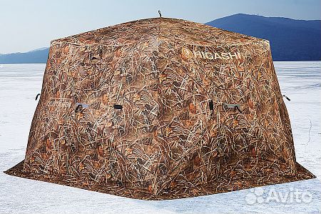 Палатка зимняя higashi Camo Yurta Hot DC,460*460*2