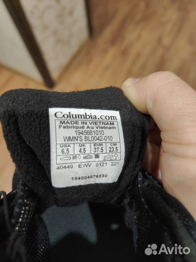 Кроссовки зимние columbia 37