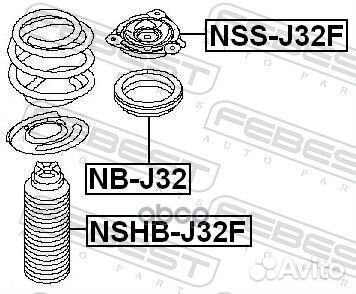 Опора переднего амортизатора nssj32F Febest