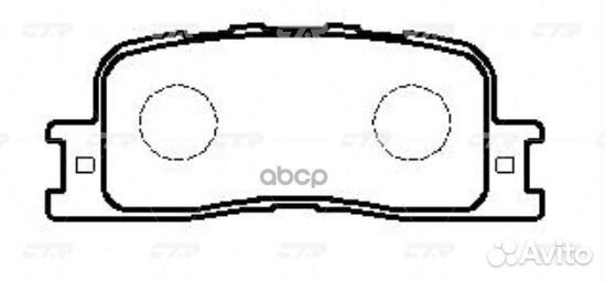 Колодки тормозные зад toyota camry/windom 01-04