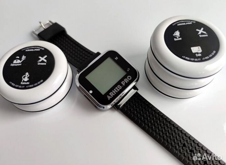 Кнопка вызова персонала, официанта, часы-пейджер