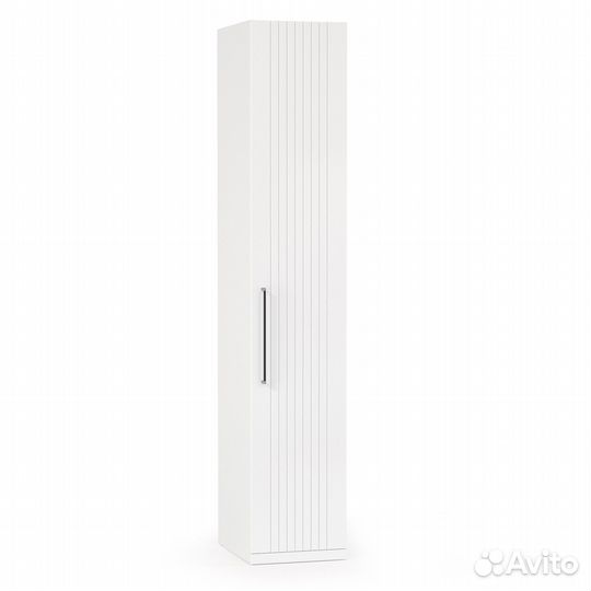 Шкаф-пенал Валенсия 13.207, цвет белый шагрень, шхгхв 42х54,1х225,3 см., универсальная сборка