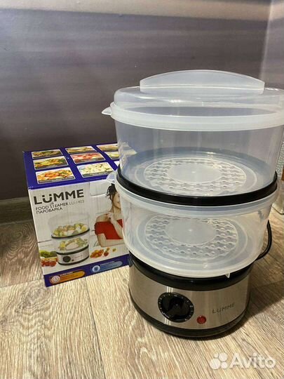 Пароварка электрическая новая двухуровневая