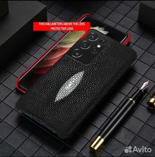 Чехол из кожи электрического ската на Samsung s21