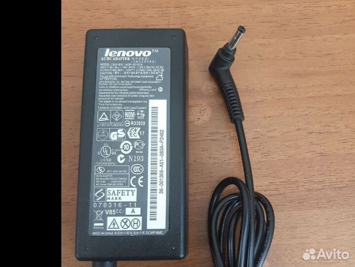 Блоки питания для ноутбуков Lenovo