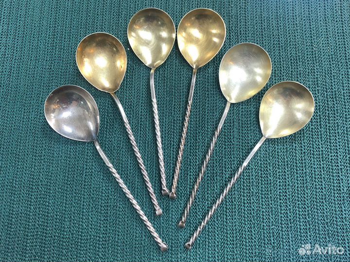 Редкий Набор ложек серебро 925 проба