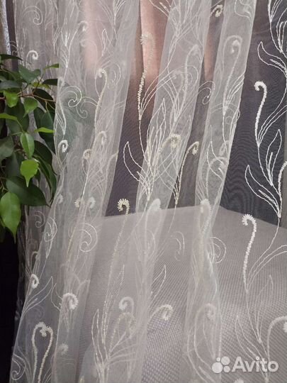 Тюль готовая новая 250*300