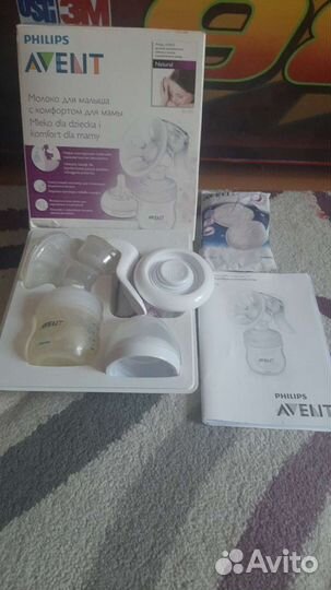 Молокоотсос avent ручной+соска Avent новый