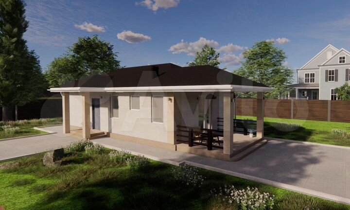 Дом 83 м² на участке 3 сот.