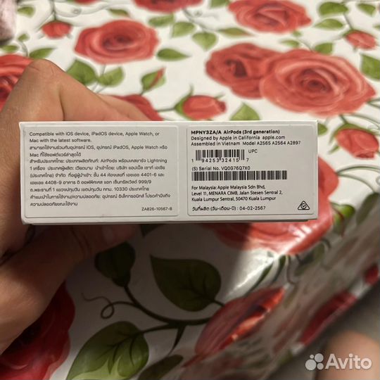 Наушники apple airpods3