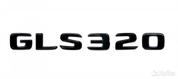 Комплект: шильдик Mercedes GLS320 + AMG черн
