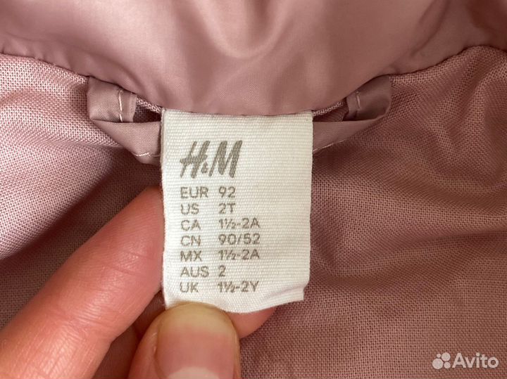 Куртка h&m для девочки 86 92 весна