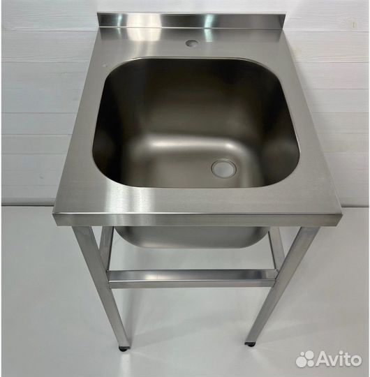 Мойка из нержавейки с бортом