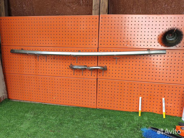 Хромированный молдинг на бампер Audi 80 B2