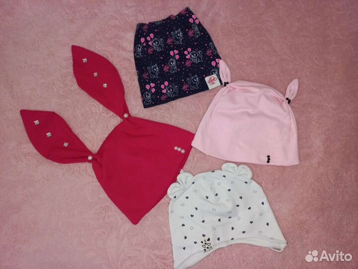 Шапочка для девочки 1 год