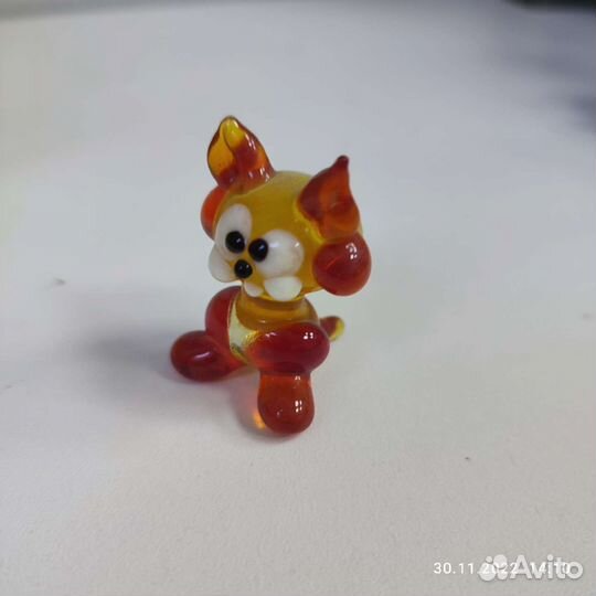 Стеклянные фигурки животных