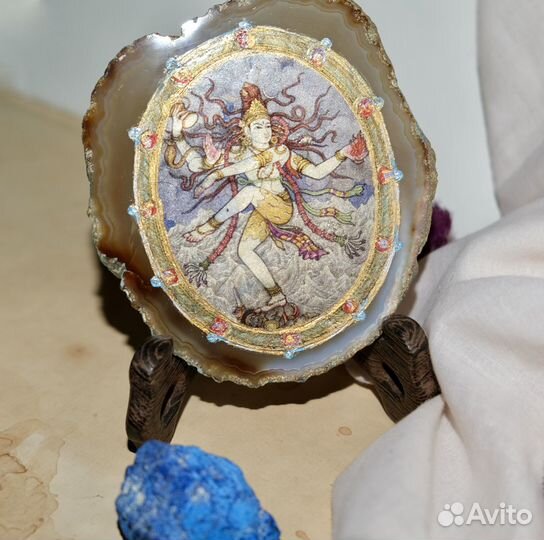 Артефакт на агате Шива Натараджа