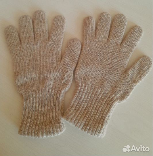 Перчатки зимние вязаные