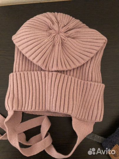 Шапка демисезон зимняя варежки