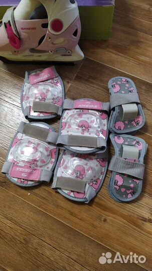 Коньки раздвижные 29-32рр с защитой