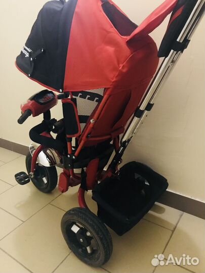 Детский трехколесный велосипед коляска
