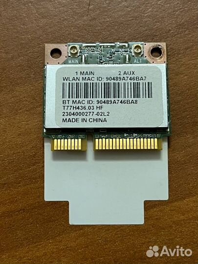 Внутренний Wi-Fi + Bluetooth адаптер Mini PCI-e