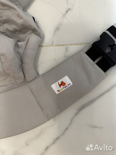 Рюкзак переноска кенгуру слинг слингуля серый