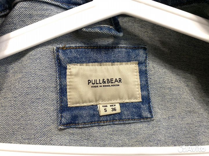 Джинсовая куртка мужская pull bear размер S