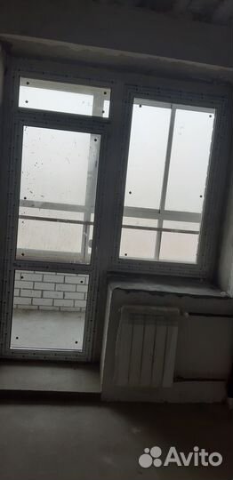 Балконный блок с дверью от застройщика