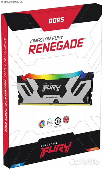 KF560C32rsak2-96, Комплект памяти Kingston Fury Rene