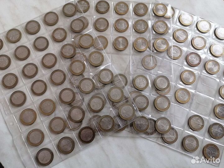 Набор 10 рублей биметалл