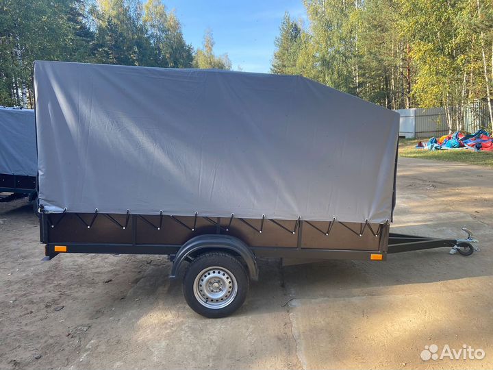 Прицеп одноосный 2.5х1.5 бортовой усиленный