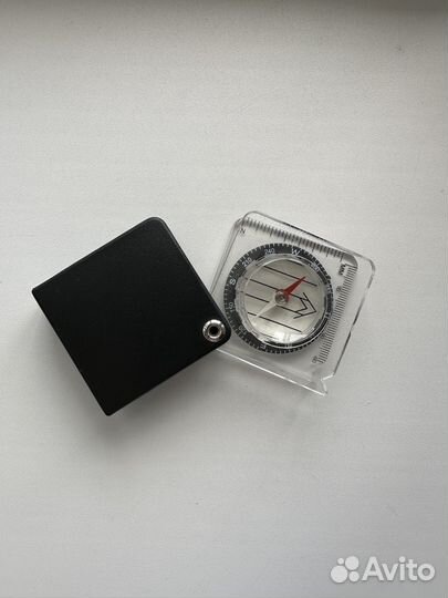 Компас складной жидкостной с линейкой